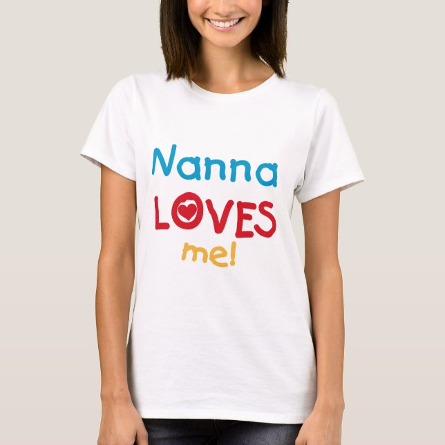 Nanna me ama camisetas y regalos (Anverso)
