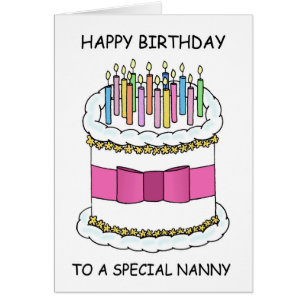 Nanny Happy Birthday Personalizado Cake