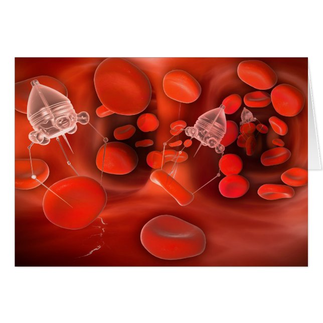 Nanobots Médicos En El torrente Sanguíneo (Anverso (Horizontal))