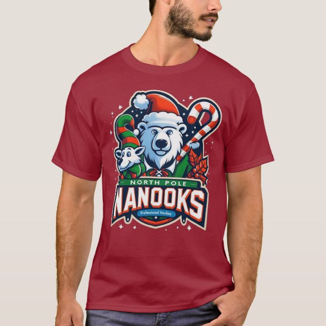 Nanooks del Polo Norte 🐻 ‍ ❄ Equipo 🏒 Santa 🎅 d (Anverso)
