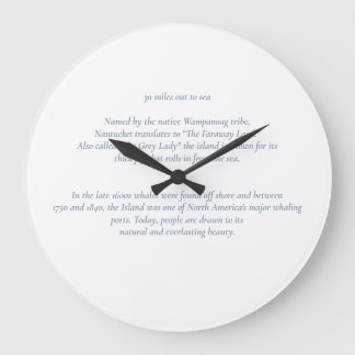 Nantucket a 30 millas del reloj de pared marina