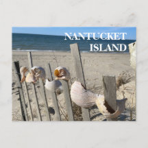 Nantucket Beach bombardea una postal de cerca