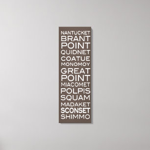 Nantucket coloca la pizarra Brown y la decoración