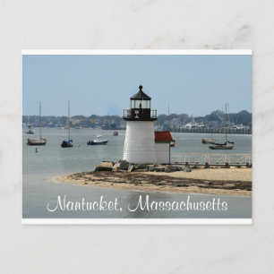 Nantucket MAMÁES Brandt Point Lighthouse postal Ca