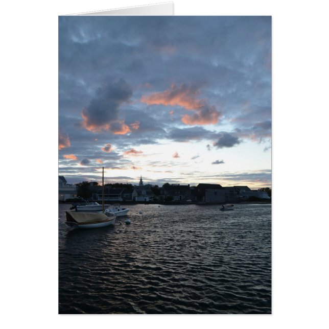 Nantucket Sunset Card (Frente)