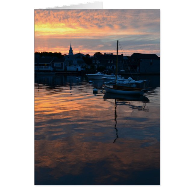 Nantucket sunset Card (Frente)