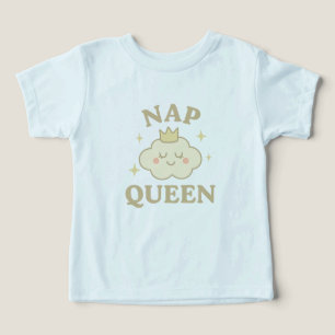 Nap Queen Baby Bodysuit - Cute Cloud & Crown Desis