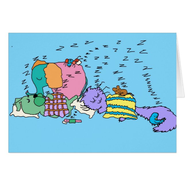 Nap time notecard (Anverso (Horizontal))