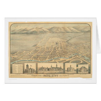 Napa, mapa panorámico del CA (0684A)