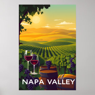 Napa Valley, Arte de Viaje de Vino de California V