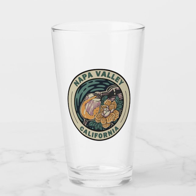Napa Valley California Travel Art Badge (Anverso)