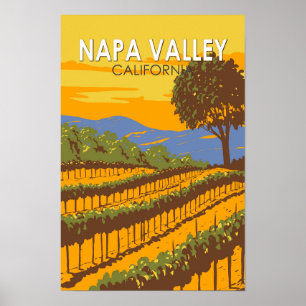Napa Valley California Viajes Arte Vintage
