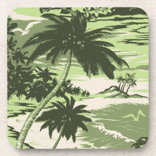 Napili Bay Hawaiian Corcho-respaldadas Posavasos