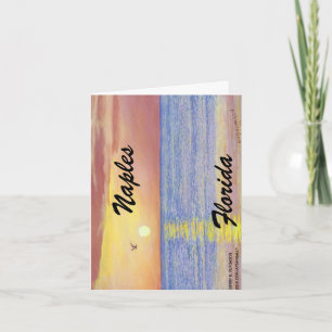 NAPLES, FLORIDA TARJETA DE NOTA FOLDEADA