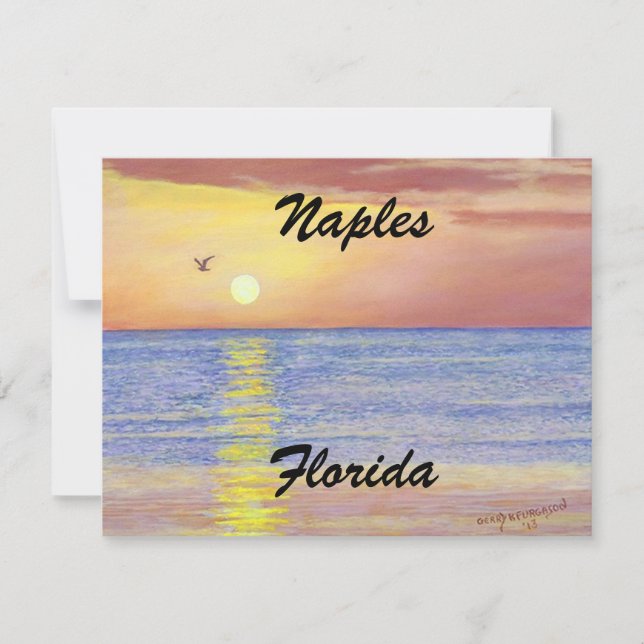 NAPLES, TARJETA PLANA FLORIDA (Anverso)