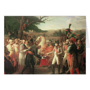 Napoleon Bonaparte que recibe las llaves