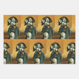 Napoleón Bulldog francés regalo Papel de envolvimi