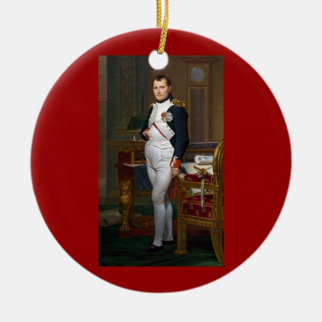 Napoleon en su estudio en el ornamento (Frente)