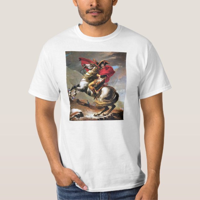 Napoleon que cruza la camiseta de las montañas (Anverso)