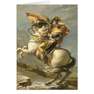 Napoleon que cruza las montañas en el St Bernard