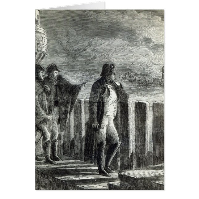 Napoleon que mira el fuego de Moscú en 1812 (Frente)