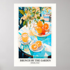 Nápoles Italia Imprimir Citrus Brunch Bodegón Arte