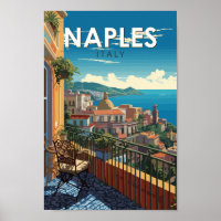 Nápoles Italia Viaje Arte Vintage