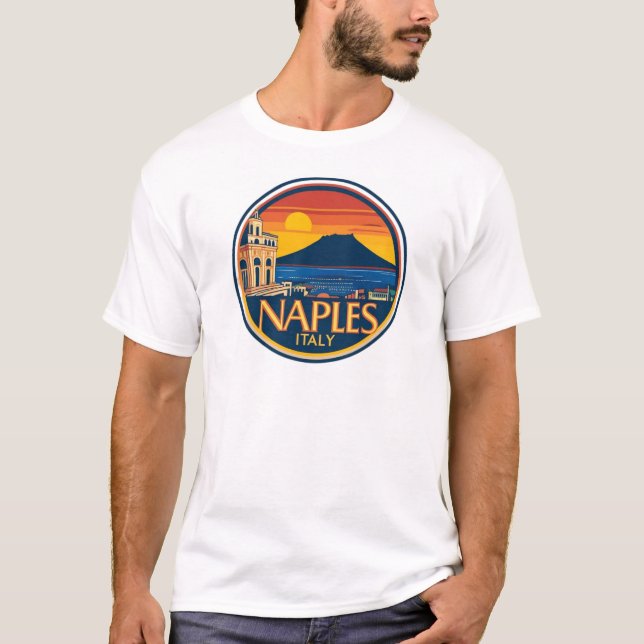Nápoles Skyline 1 camiseta (Anverso)
