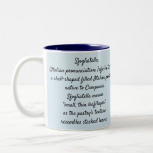 Napoletana de Sfogliatella - taza de dos tonos