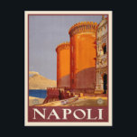 Napoli, Italia, tarjeta postal de viaje vintage<br><div class="desc">Napoli,  Italia,  tarjeta postal de viaje vintage</div>