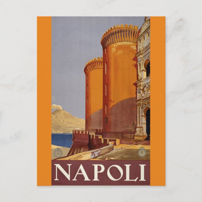 NAPOLI ITALIA VINTAGE TARJETA ART (Anverso)