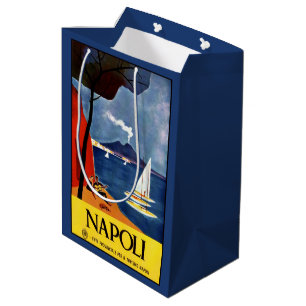 Napoli Nápoles Italia Vintage Bolsas de regalo par
