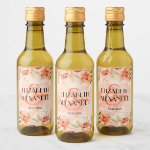 Naranja acuarela Boda floral Mini