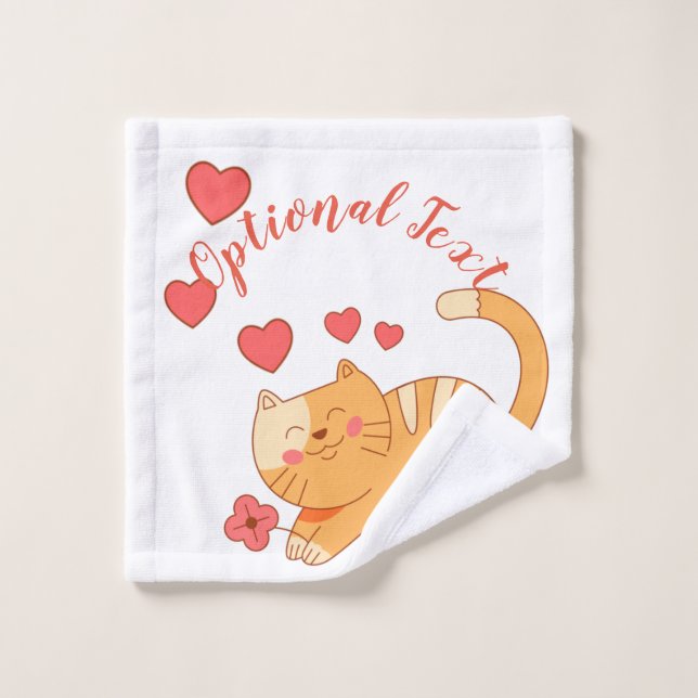 Naranja Amante De La Cuta Tabby Kitten (Toallita)