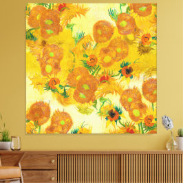 Naranja amarillo de arte moderno girasoles pintura