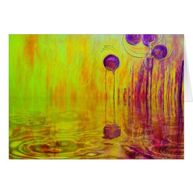 Naranja anaranjado de la reflexión y arte (Anverso (Horizontal))