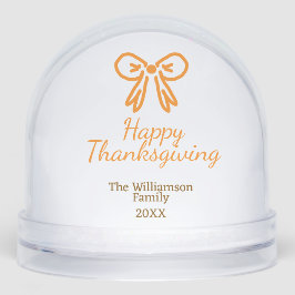 Naranja arco retro feliz día de acción de gracias