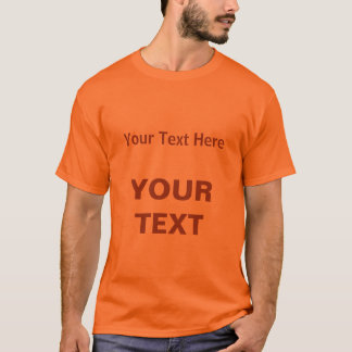 Naranja atlético básico para hombres Tu camiseta d