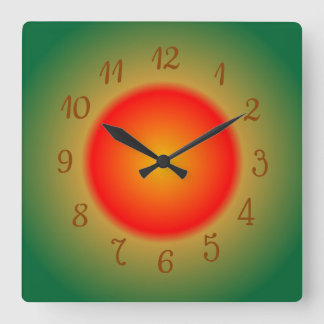 Naranja atmosférico/rojo y verde > Relojes de coci
