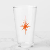 Naranja Atómico Starburst Retro Medio siglo