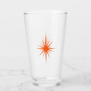 Naranja Atómico Starburst Retro Medio siglo