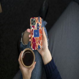 Naranja audaz Boho Floral iPhone 16 Funda