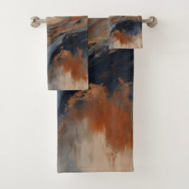 Naranja azul de la Marina Swirly Marble azul