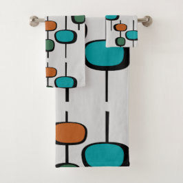 Naranja azul elegante retro lindo patrón de moda g