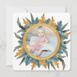 Naranja azul personalizado navidad deja foto