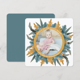 Naranja azul personalizado navidad deja foto
