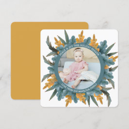 Naranja azul personalizado navidad deja foto