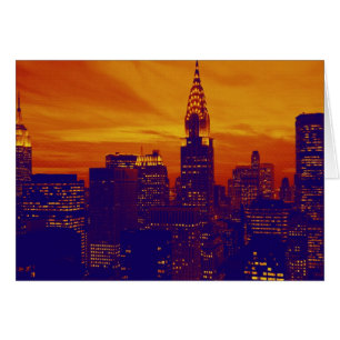Naranja azul Pop Art Nueva York