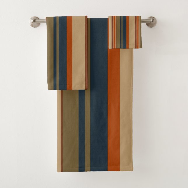 Naranja azul y rayas de oliva (In situ)