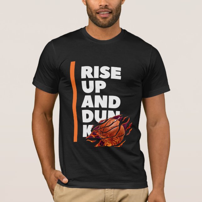 Naranja Blanco Levantar Y Amortizar Camiseta De Ma (Anverso)